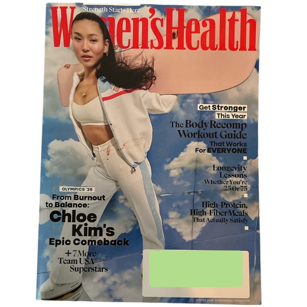 Womens Health Magazine Winter 2026 Chloe Kim Epic Comeback Olympics 2026 Protein
